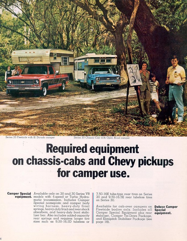 1973 Chevrolet Recreational Vehicles Brochure Page 3